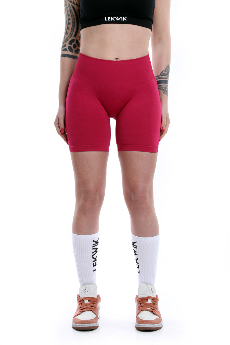 POLLY high-waisted seamless cherry shorts